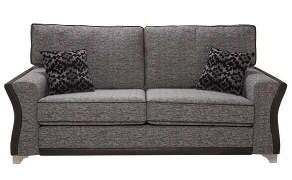 Beatrice 3 Seater Fabric Sofa Como Charcoal