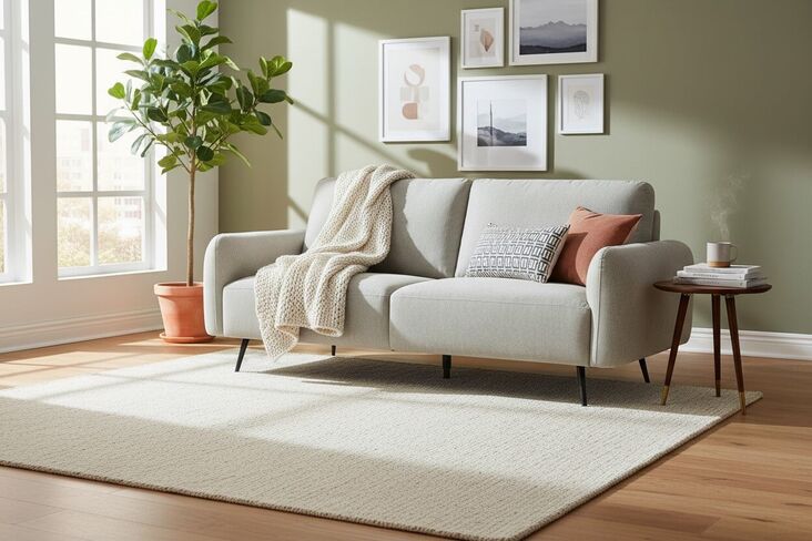 Benita 3 Seater Fabric Sofa Settee In Greige