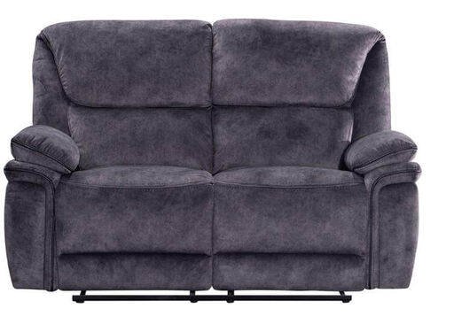 Brooklyn 2 Seater Reclining Sofa Charcoal Grey Fabric