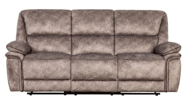 Brooklyn 3 Seater Reclining Sofa Taupe Fabric