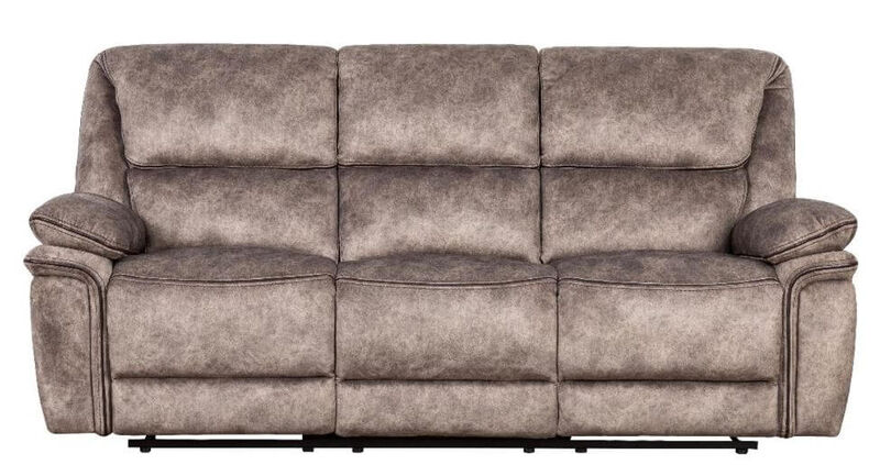 Product photograph of Brooklyn 3 Seater Reclining Sofa Taupe Fabric from Designer Sofas 4U