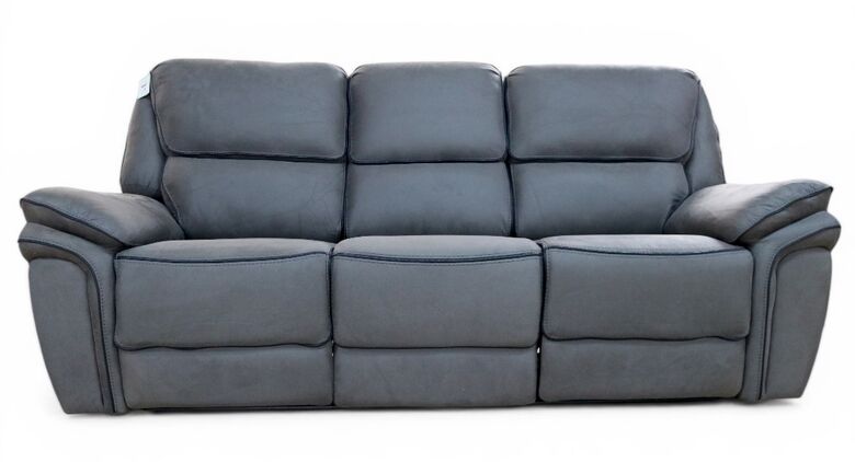 Cabo 3 Seater Recliner Sofa Slate Grey
