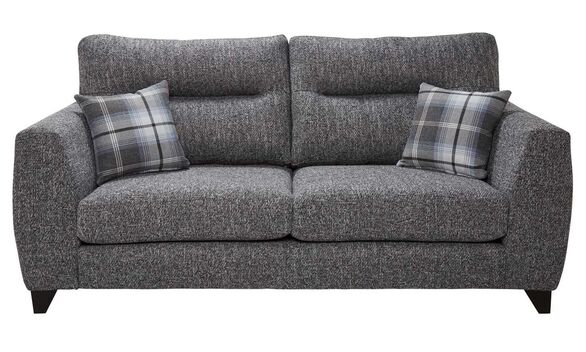 Carol 3 Seater Fabric Sofa Settee In Dustin Ash