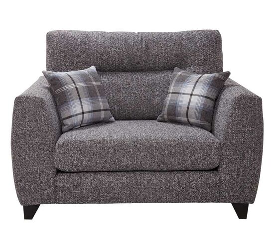 Carol Snuggler Fabric Armchair In Dustin Ash