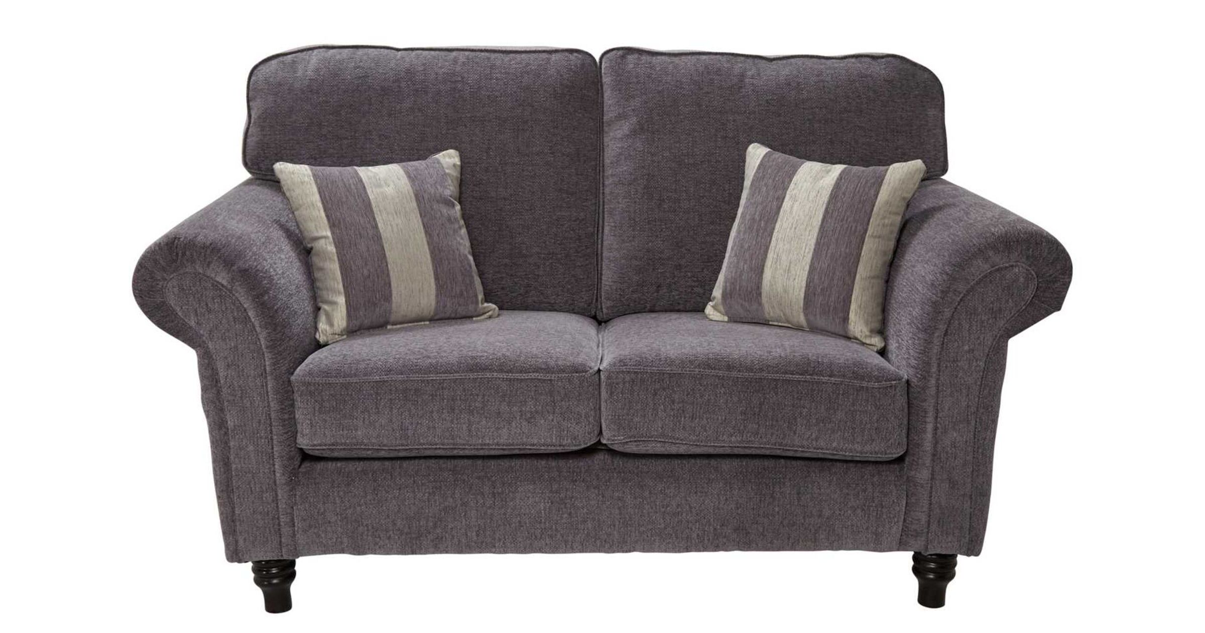 Chic Comfort Charlotte 2 Seater Fabric Sofa Settee Orlando Grey
