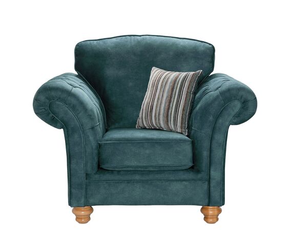 Chesterfield Carlisle Armchair Palladium Azure Fabric