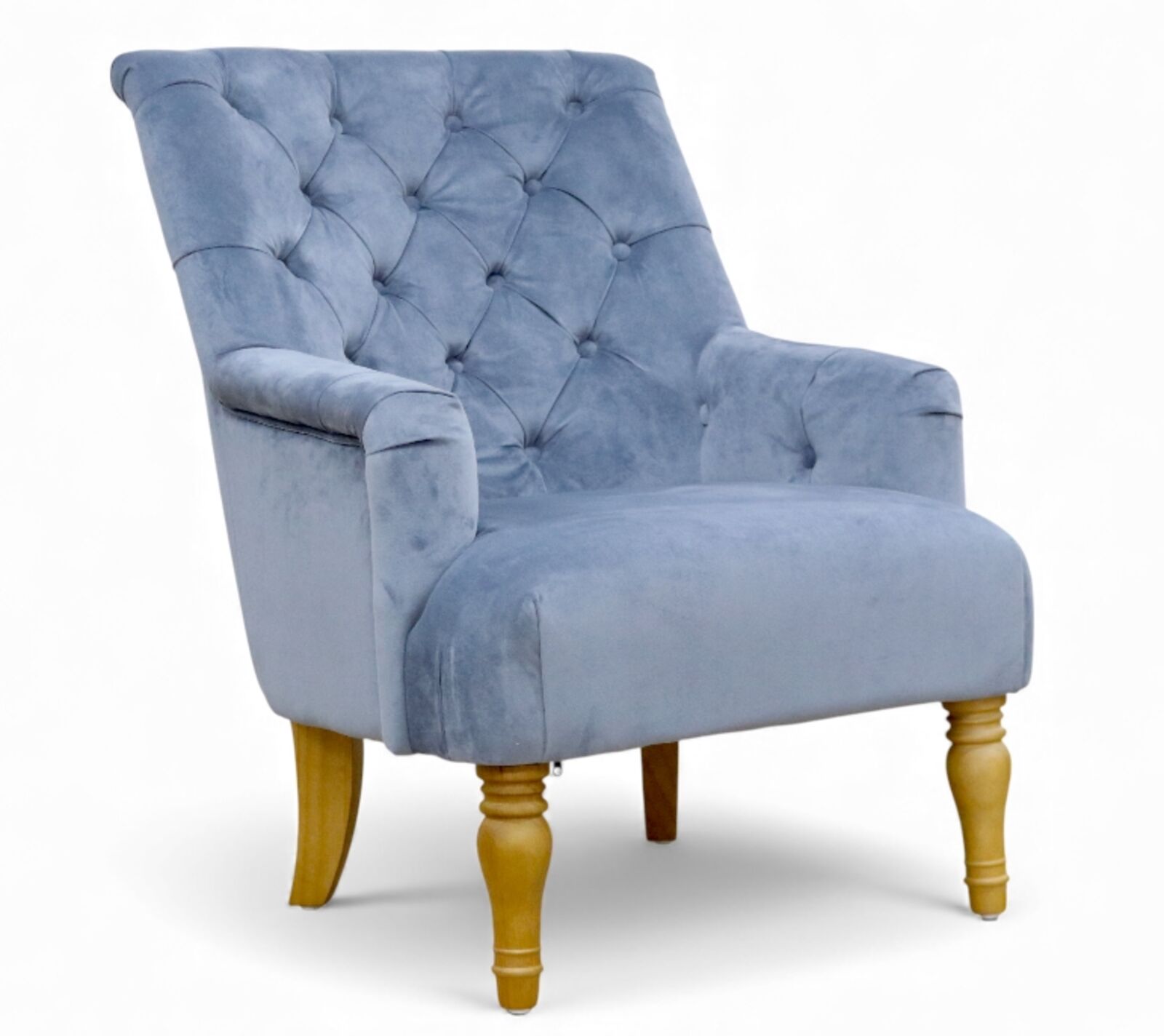 Ciara Accent Bedroom Chair Sky Velvet