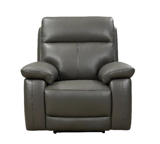 Dallas 1 Seater Electric Reclining Armchair Grey Leather