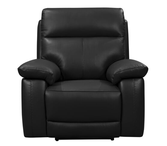 Dallas 1 Seater Electric Reclining Armchair Black Leather