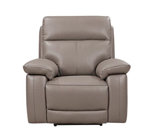 Dallas 1 Seater Electric Reclining Armchair Latte Leather