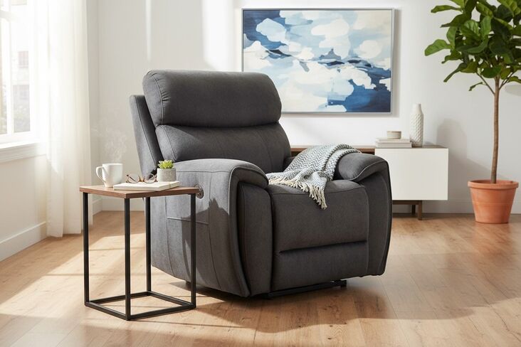 Dino Electric Reclining Cinema Armchair Black Fabric