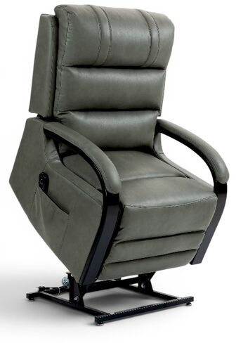 Eden Rise And Recline Mobility Armchair Grey Leather