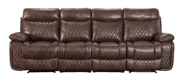 Hampton Reclining Corner Group Sofa 2+C+1 Charcoal Grey Leather (2)
