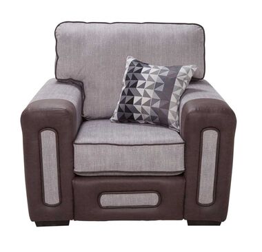 Helena 1 Seater Fabric Armchair In Westbury Silver
