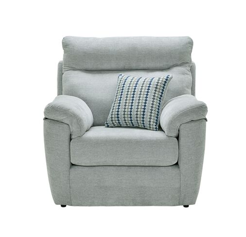 Judith 1 Seater Fabric Armchair In Ascot Shark