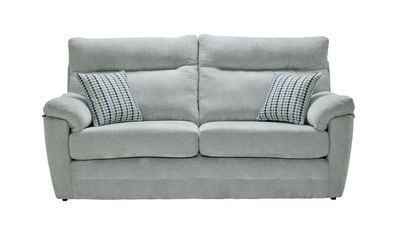 Judith 3 Seater Fabric Sofa Settee In Ascot Shark
