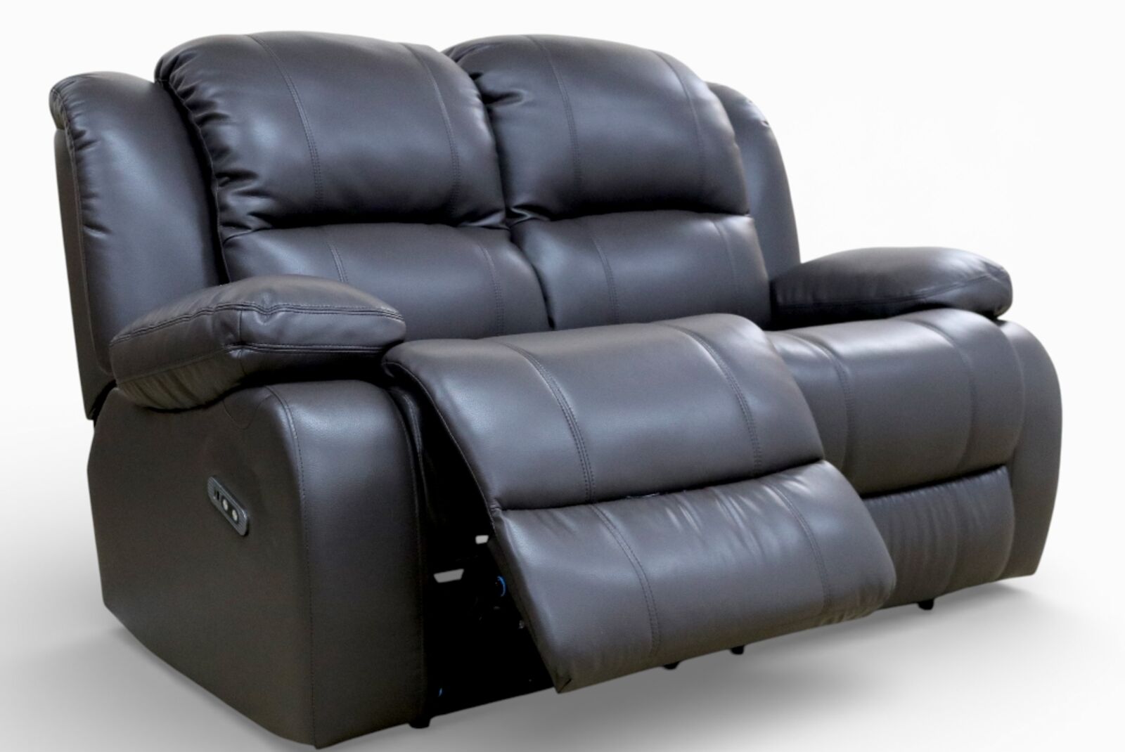 Kansas 2 Seater Reclining Sofa Brown Leather