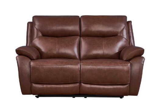 Manhattan 2 Seater Reclining Sofa Italian Tan Leather
