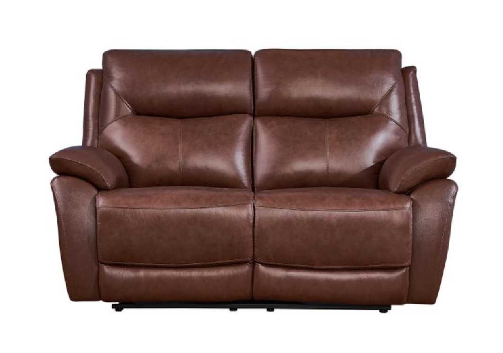 Product photograph of Manhattan 2 Seater Reclining Sofa Italian Tan Leather from Designer Sofas 4U