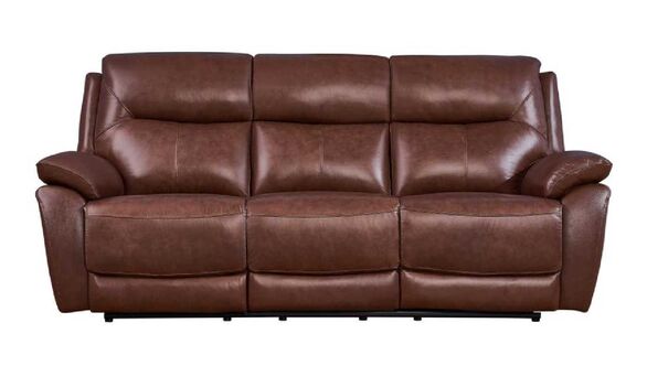 Manhattan 3 Seater Reclining Sofa Italian Tan Leather