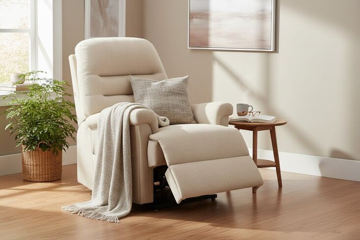 Morris Rise And Recline Mobility Armchair Sand Fabric
