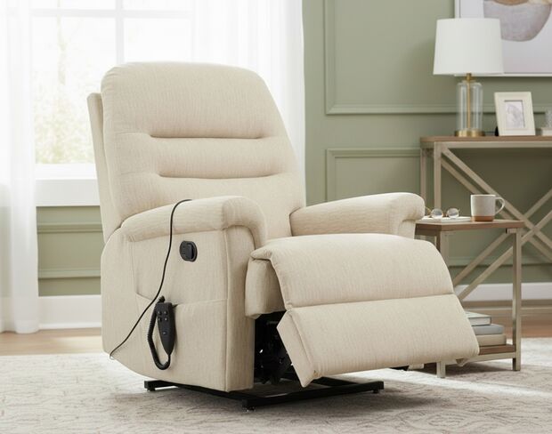 Morris Rise And Recline Mobility Armchair Sand Fabric