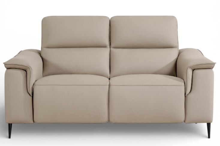 Porto 2 Seater Reclining Sofa Truffle Leather