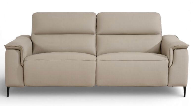 Porto 3 Seater Reclining Sofa Truffle Leather