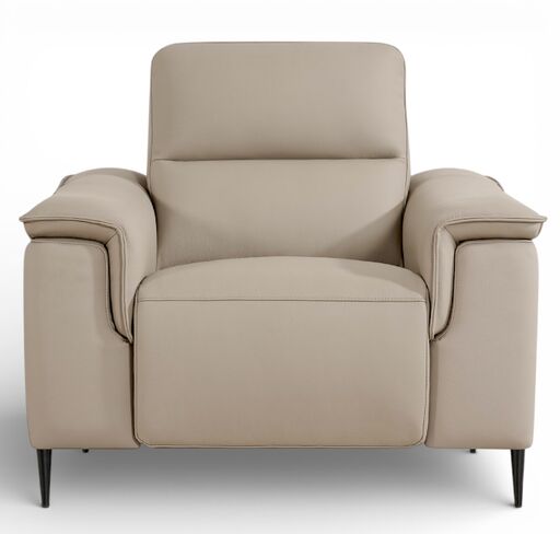 Porto Reclining Armchair Truffle Leather