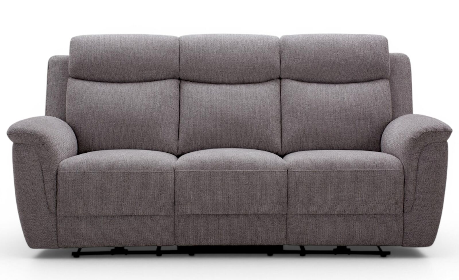Vicky 3 Seater Reclining Sofa Taupe Fabric