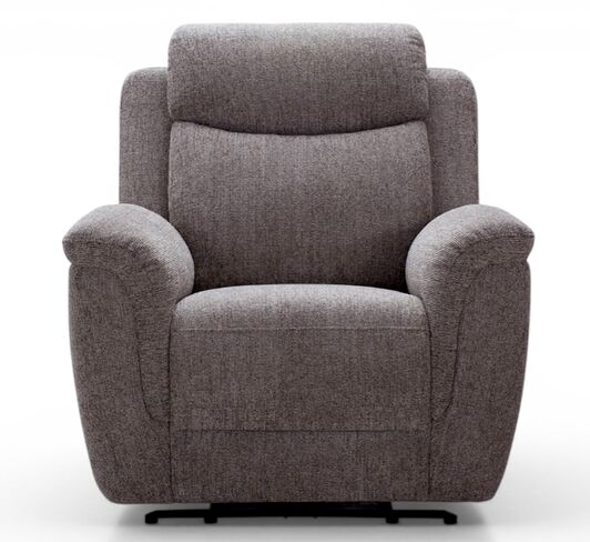 Vicky Reclining Armchair Taupe Fabric