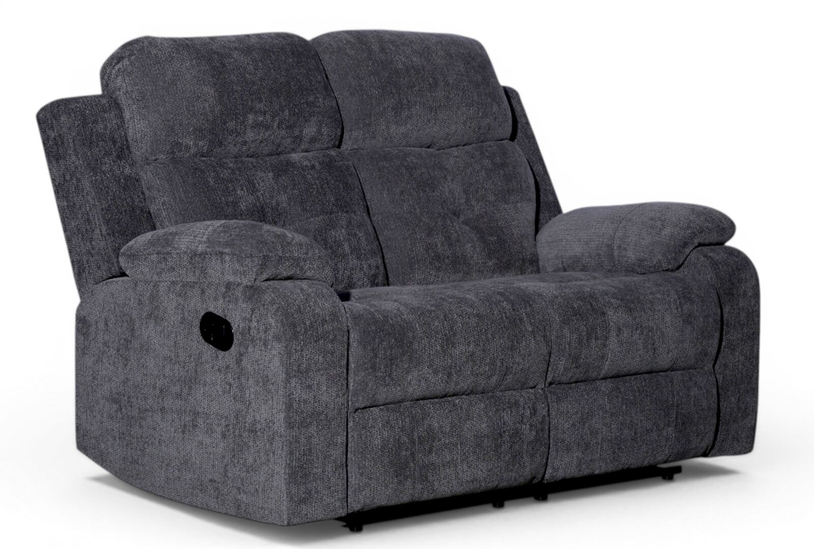 Worrall 2 Seater Reclining Sofa Grey Fabric
