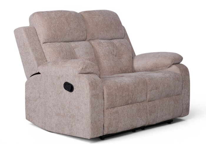 Worrall 2 Seater Reclining Sofa Beige Fabric