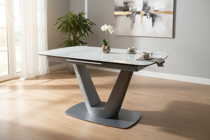 Athens Modern Extendable Dining Table 140cm Extends to 180cm