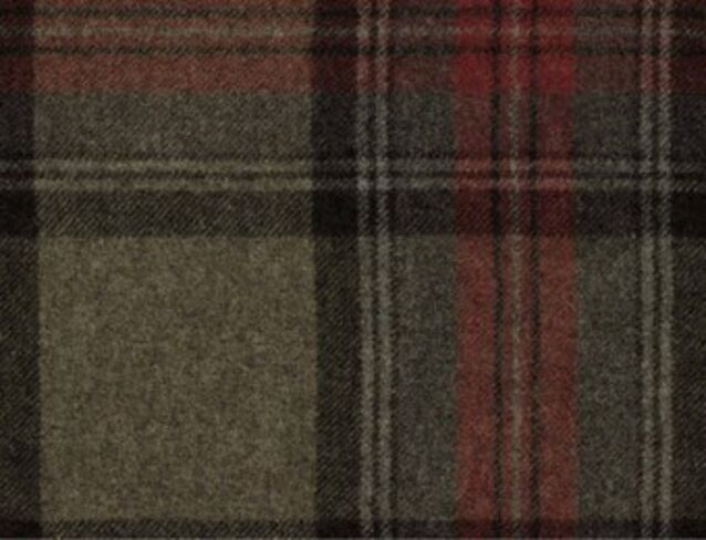 Benningborough Graphite Natural Wool Tweed Fabric