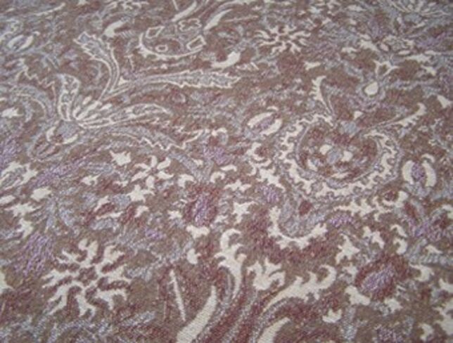 Morris Cocoa Natural Wool Tweed Fabric