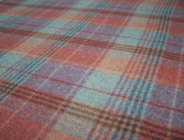 Huntingtower Rust Natural Wool Tweed Fabric
