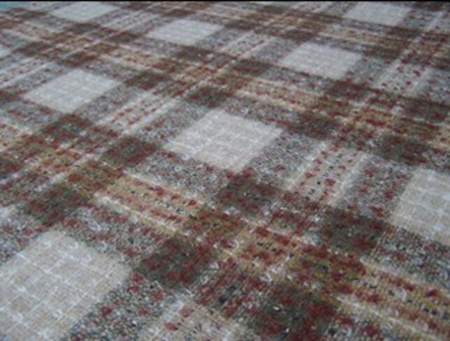 Fyvie Sand Natural Wool Tweed Fabric