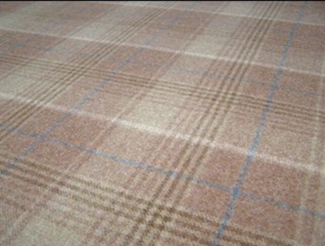 Huntingtower Toffee Natural Wool Tweed Fabric