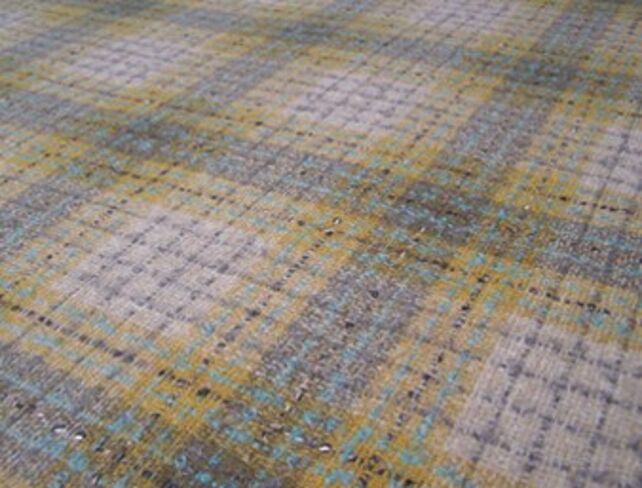 Fyvie Wheat Natural Wool Tweed Fabric