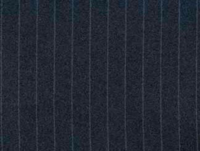 Chelsea Stripe Cyan Natural Wool Tweed Fabric