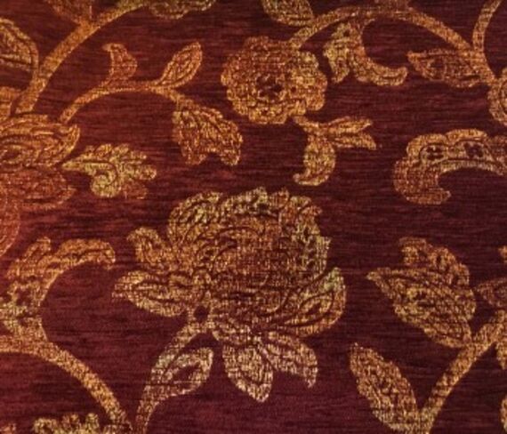 Brunswick Floral Wine Fabric