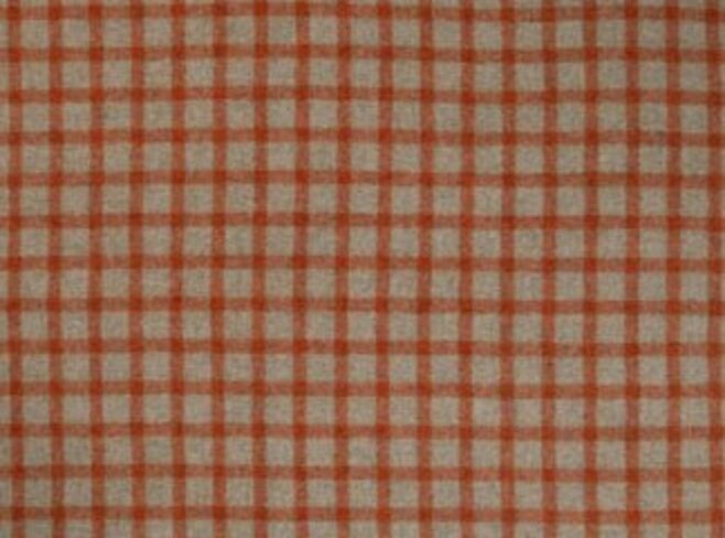 Baniff Terracotta Natural Wool Tweed Fabric