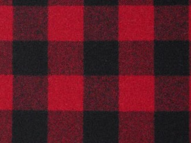 Buffalo Red Natural Wool Tweed Fabric