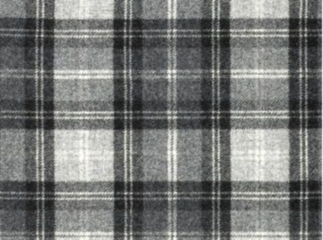 Fernie Grey Natural Wool Tweed Fabric