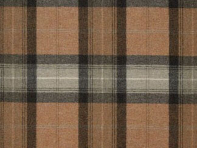 Skye Light Terracotta Natural Wool Tweed Fabric