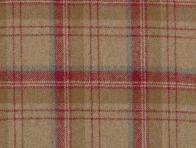 Heritage Scarlet Natural Wool Tweed Fabric