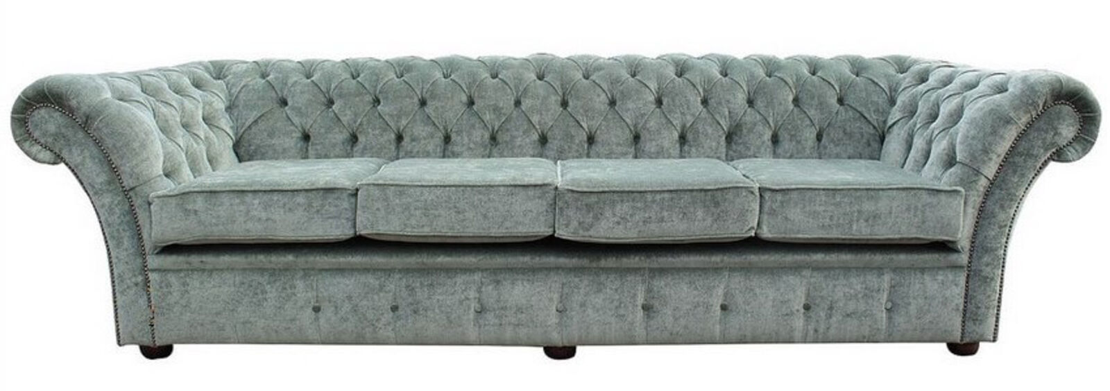Product photograph of Chesterfield Cambridge 4 Seater Sofa Settee Velluto Lawn Fabric from Designer Sofas 4U