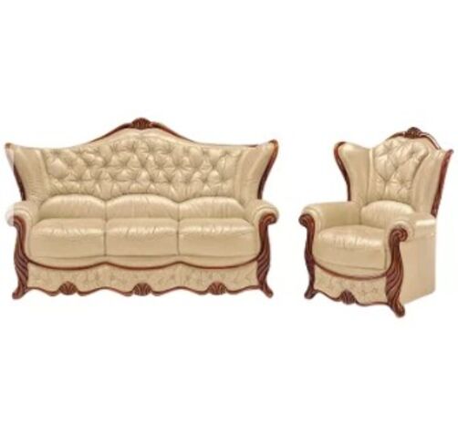 Idaho Sofa Set 3 Seater + Armchair Genuine Italian Leather Sofa Settee Offer